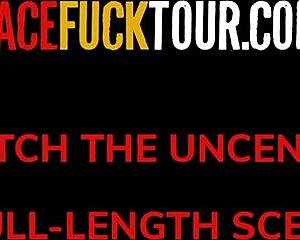 Face Fuck Tour - Cute Yessica Bunny's Mouth Full Against Wall!