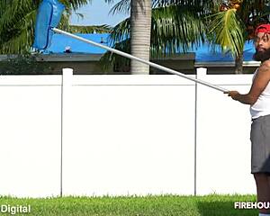 new pool boy gets lucky on first day