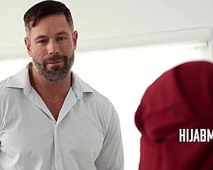 Holy hijab harlotry with arab milf prostitute