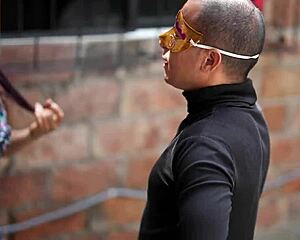 The electrical engineer visits the latina milf housewife to repair the electric fluid and fucks her.