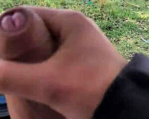 Outdoor Dick Flash Under Pants Waiting for Viewer