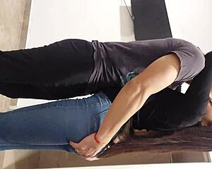 Worker Conquers Hot Ass Boss in Homemade POV Quickie