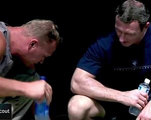 gorgeous oriental brunette double penetration in the garden