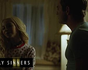 Hot Blondie Overcomes Sadness by Connecting with Stepbrother