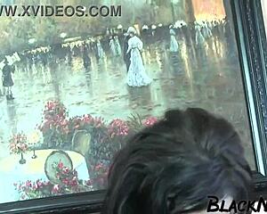 Interracial Sex Video With Black-Haired Slut!