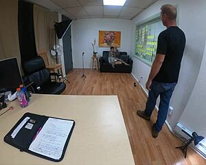 nataly dewalt chokes on cock in hardcore casting blowjob!