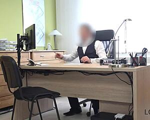 loan4k woman strips panties to guide lender's cock insertion
