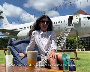 i asked a stranger to take a photo of me on the beach and he fucked me in hotel and came on my face - cumwalk