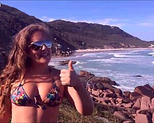 Cenas fantasticas da praia de naturismo mais linda do brasil