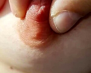 Braless Nipple Tease in Amateur Setting