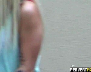 Filming intense couple fuck through window