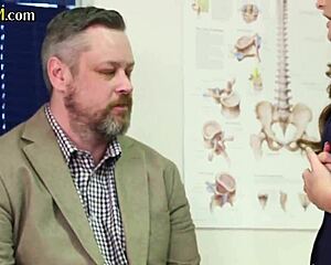 femdom nurse babes jerk small cock!