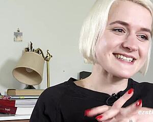 I witnessed Luisa's intense drenching squirting orgasm on Ersties