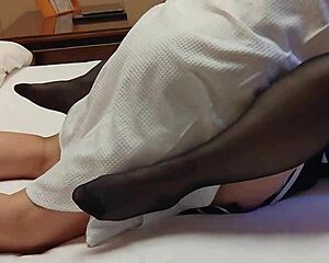 Rem maid cosplay fucks hard