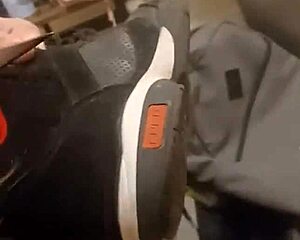Friend has fun trashing my sneakers