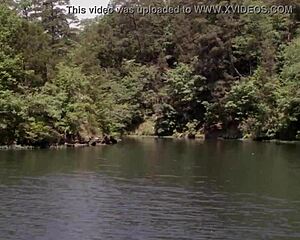 Donnabella mortel showcases her sexy bikini in a freshwater adventure