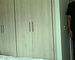 Curvy Latina Stepsister Teases Stepbrother