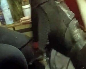 Friend has fun trashing my sneakers