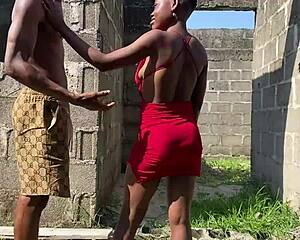 local carpenter powerfully hits small-waist hook up girl from behind in intense doggystyle