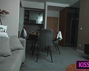 Step son loses keys and shares bed with step mom for passionate fucking