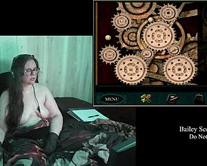 what's the naked secret of that old clock game part 2 with the fat brunette in glasses