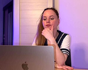 Cum In Tight Pussy During Zoom Class