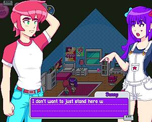 step sister drops towel in bathroom shower scene