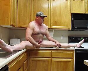 Naked Cooking in the Kitchen