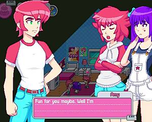 step sister drops towel in bathroom shower scene