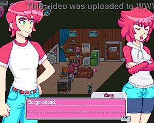 step sister drops towel in bathroom shower scene