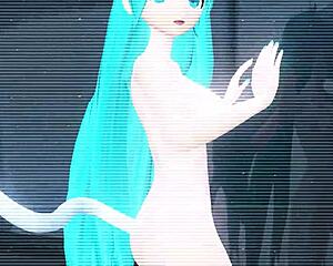 Hatsune Miku In Full Nude Cat Costume Mod