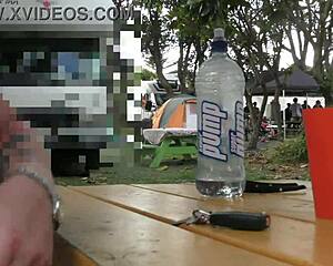 Kiwi milf in public display