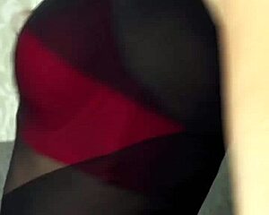 Heels Sultry Cum-Swallowing Seduction with Gloves Pantyhose and Teen Slut Action