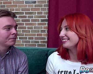 Gorgeous young 18+ wife Emma Korti gets anally creampied