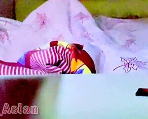 Hard fucking asian widow next door