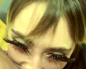 blondes face gets spit on cum eating 😈