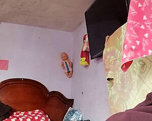 rich cumshot alone in my step mother-in-laws room