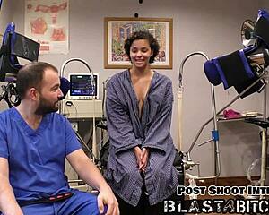 Doctor blasts patient rebel wyatts pussy with cum!