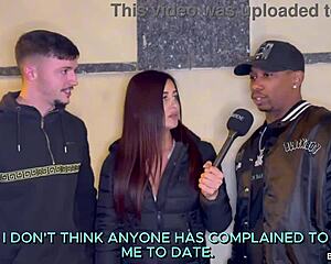 street ends up in a hard amateur threesome - bbc