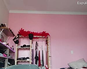 Wow, her huge Brazilian pussy exposed!