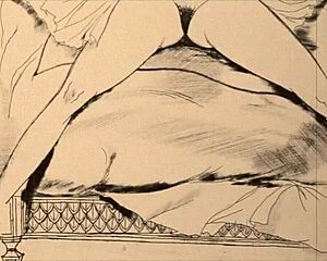 These vintage erotic drawings