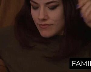 Frustrated milf enjoys forbidden lesbian romp with teen ingrid 😏