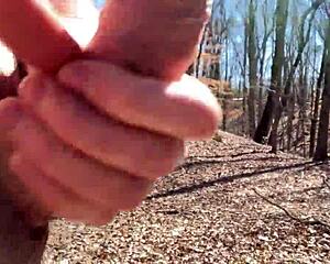 Clitlicker662 updates with outdoor masturbation in forest