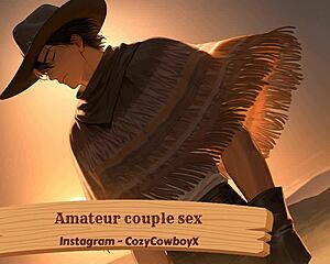 moaning boyfriend receives an intense orgasm