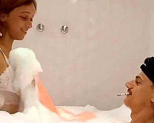 enjoying a nice time with a friend in the hotel room