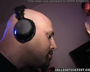 Lesbo pussy toyed as others watch in public!