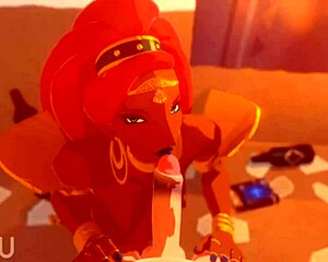 Urbosa sucking and fucking intensely