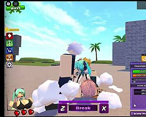 Roblox miku engages in intense group banging sessions