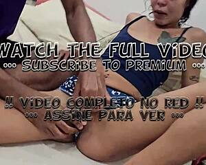 hey, the little one gave ass and pussy to the hung guy who even came in her mouth