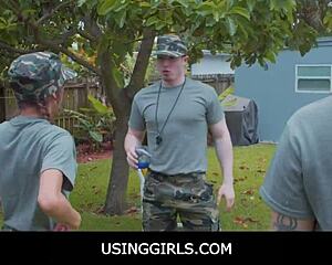 freeuse teens anytime sex for sergeant during training - dani blu callie black